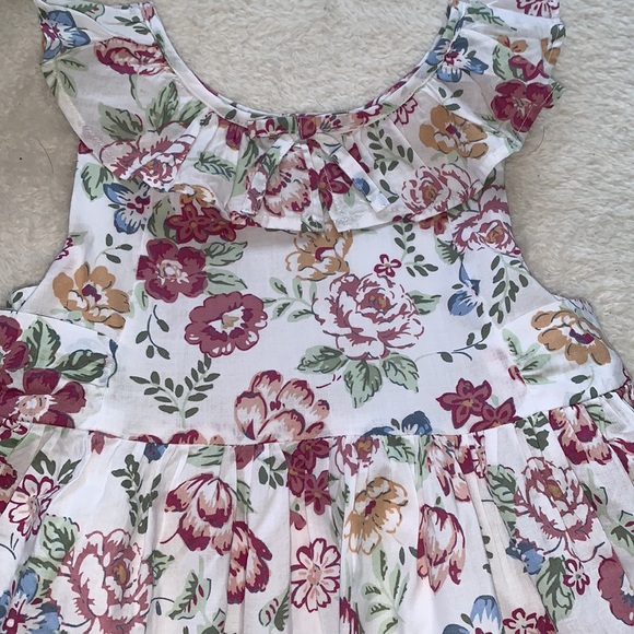 NWT Janie and Jack Pink & White Baby Floral Dress 18-24M - Picture 6 of 12